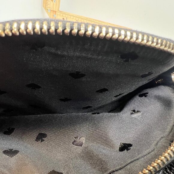 Kate Spade New York Women's Black Pebbled Leather Backpack Purse Bag - Picture 9 of 10